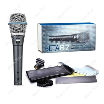 Beta87a Vadu Rokas Dinamiskais Mikrofons Vokālā Microfone Kondensatora Mikrofons Beta 87a par Shure