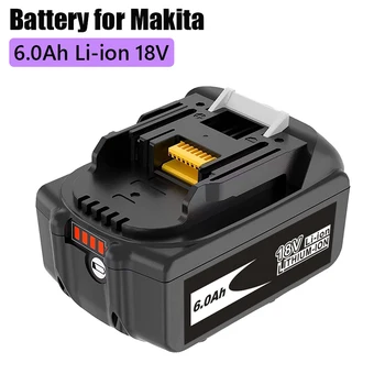 BL1860 Uzlādējams Akumulators 18V 6000mAh Litija jonu lai 18v, Makita Akumulatoru BL1840 BL1850 BL1830 BL1860B LXT 400+Lādētājs