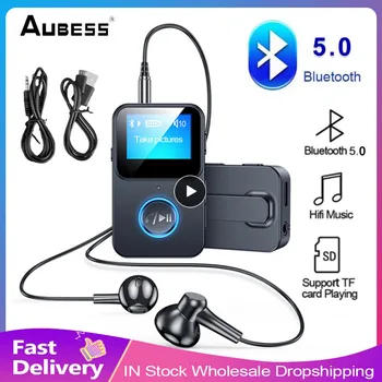Bluetooth 5.0 Audio Uztvērēju Adapteris TF Karti Ar LCD Ekrānu, Bluetooth, MP3 Mūzikas Atskaņotājs Saprātīga Trokšņa Atbalsta Remote Camera