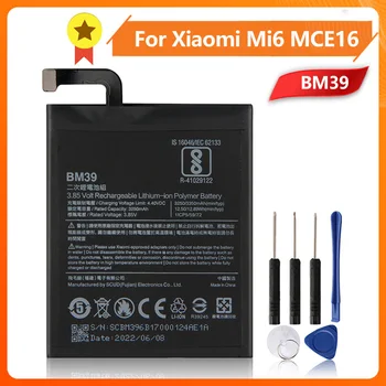 BM39 Tālrunis Rezerves Akumulatoru Xiao mi 6 Mi6MCE16 BM39 3350mAh nomainīt bateriju + Rīks