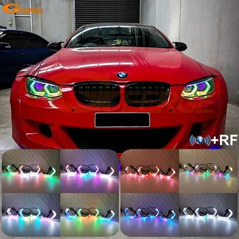 BMW 3 Series E92 E93 Coupe Cabriolet Ultra Bright Concept M4 Ikonu Stils Dynamic Multi Krāsu RGB LED Angel Eyes Halo Gredzeni