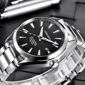 Corgeut 41mm vīriešu biznesa pulkstenis balta ciparnīca Automātiskā Datuma kalendārā Miyota Mehāniskās Sapphire kristāla vīriešu rokas pulkstenis luksusa augšu