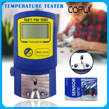 CoRui Termometrs Instrumen FG-100 Digitālo lodāmurs Padoms Termometrs Temperatūras Instrumenti Testeri lodāmurs Padomi