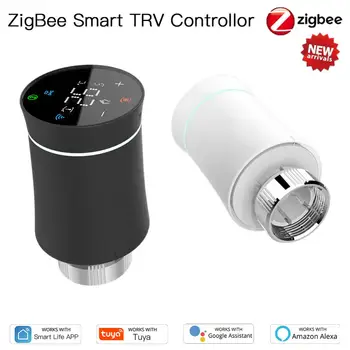 CoRui Tuya ZigBee 3 Smart Termostatu, Radiatoru Cilindra Vārstu Smart Programmējams TRV Temperatūras Kontrolieris ar Alexa Googlehome