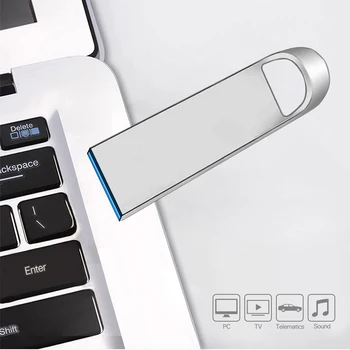 Datoru Metāla Pen Drive 64gb, 32gb Mini USB2.0 Flash Memory Stick Pendrive 128gb Ūdensizturīgs USB Fotogrāfijas Dāvanas
