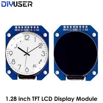 DC 3.3 V 1.28 collu TFT LCD Displeja Modulis Kārta RGB IPS HD 240x240 Rezolūcija GC9A01 Vadītāja 4 Vadu SPI Saskarnes Adapteris Valde