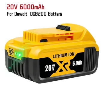 DCB200 6000mAh 20V MAX Surogātu Batterie für 20V/18V Batterien DCB184 DCB182 DCB180 DCB181 DCB182 DCB201 XR DCB204