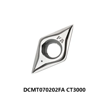 DCMT070202FA CT3000 Karbīda Ieliktņiem DCMT070202 FA Virpas, Frēzes Instrumenti Sākotnējās CNC Tools inserto para torno