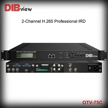 Dibview OTV-75C Profesionālās DVB DTV DVB-C ISDB-T ATSC-T DVB-T/T2, DVB-S/S2, DVB-S2X uz Mpeg2 Mpeg4, H. 265 HEVC HD IRD dekoderi