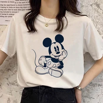 Disney Mickey Mouse 90s Harajuku T Krekls Sieviešu Modes Tendence Comfy Ikdienas Topi Tumblr Streetwear Sieviešu Apģērbu Bezmaksas Piegāde