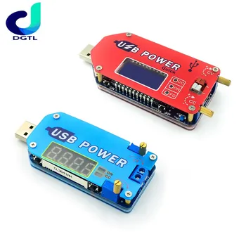 DP2 DP3A Ciparu displejs USB regulējams jaudas modulis DC 1-30V 15W QC 2.0 3.0 FCP Ātri uzlādēt laboratorijas barošanas regulador