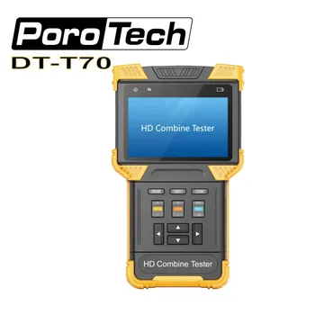 DT-T70 CCTV Testeri 1080P IP un Analogo Kameru Testēšanu, 4 Collu IPC(H. 264/ H. 265/ 4K)+TDR HD Apvienot Kamera
