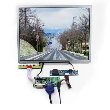 DVI, VGA LCD Kontrolieris Valdes 12.1 collu 1000cd Augstu Spilgtumu 1280x800 LCD Ekrāns