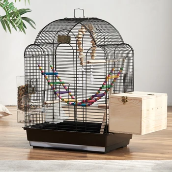 Dārza Āra Putnu Būriem Budgie Portatīvo Apdare Baložu Pakārtotā Putnu Būru Piederumi Mazo Vogelhaus Pet Produktu SR50BC