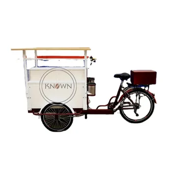 Elektriskie Kravas Tricikls Pieaugušo Reverse Trike ar Priekšējo Koka Kastē Ģimenes Augļu saldējums Grozs