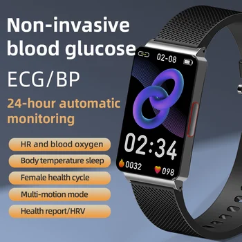 EP08 Smartwatch EKG Sirds ritma Asins Spiediens, Asins Skābekļa Ķermeņa Temperatūra Miega Atklāšanas Āra Sporta Rokas Siksniņa Smartwatch