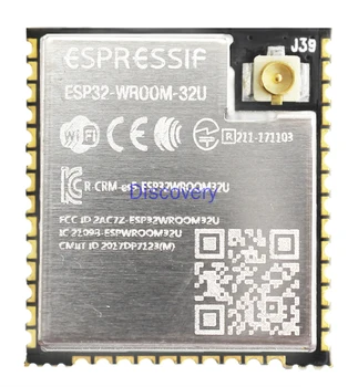 ESP32-WROOM-32U Dual-core Wi-Fi un Bluetooth Modulis IPEX Antena