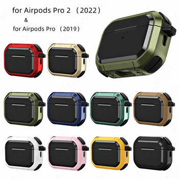Gadījumā Airpods Pro 2 ar Keychain Karabīne Bruņas Izturīgs TPU Aizsardzības Vāks airpods Pro 3 airpod Pro 2 Vīrieši