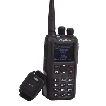 ham radio Anytone PIE-D878UV Plus digitālā DMR & Analog UHF/VHF Dual band RĀCIJAS Bluetooth walkie talkie GPS APRS Radio ar PC kabelis