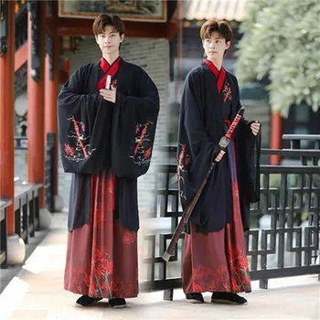 Hanfu Vīriešu Ķīniešu Stila Cīņas Mākslas Stilu, Seno Studentu Dēls Pasaku Atbilstu Ķīnas Cosplay Veiktspēju Tradicionālo Apģērbu