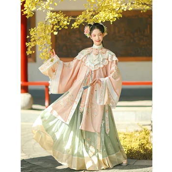 Hanshanghua Sākotnējā Ming Dynasty Hanfu Kleita Sievietēm Ar Izsmalcinātu Izšuvumu Hanfu Uzvalks Pavasara Klasiskā Princese Cosplay Kostīms