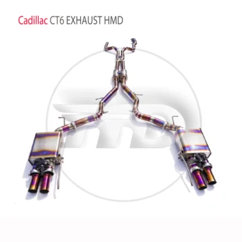 HMD Titāna Sakausējuma Izplūdes Sistēma ir Piemērota Cadillac CT6 3.0 T Auto Modifikācijas Elektronisko Vārstu Cauruļu Catback