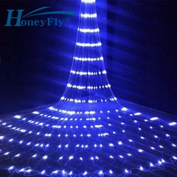 HoneyFly LED Ūdenskritums Aizkaru Stīgu Gaismas Dinamisko Meteor Duša Lietus Efektu Pasaku Lāsteku Lampas Ziemassvētku 6X3M 3X3M 3X2M