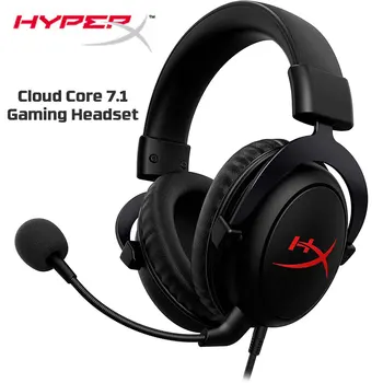 HyperX - Cloud Core 7.1 Vadu DTS Headphone:X Spēļu Austiņas, PC, Xbox XS, un Xbox Viens – Melns