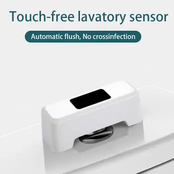 INFRASARKANO staru Sensora Tualetes Flush Sensors Touchless Tualetes Flush Atbalstu Tualetes Kustības Sensors Automātiska Skalošanas Pogu-Touch Flush Slēdzis 2023