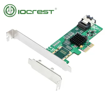 IOCREST SATA III 4-port PCI-e Kontrolieri Kartes Brīnums 88SE9215 mikroshēmojums ar Pilnīgu un Zema Profila Kronšteini nav iekļauti kabelis