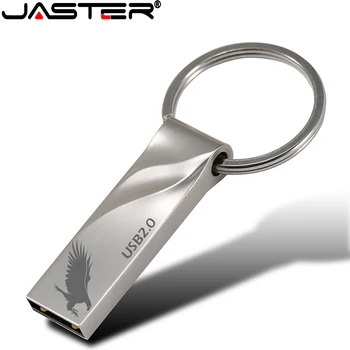 JASTER jaunu flash drive USB 2.0 mini memory stick metāla pen drive 4GB 8GB 16GB 32GB 64GB U diska modes dāvana Pasūtījuma logo