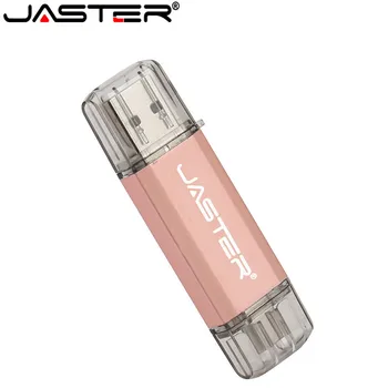 JASTER USB 3.0 TIPS-C, USB Zibatmiņas diskus Pen Drive Android sistēma, 4GB 8GB 16GB 32GB 64GB Ārējās Glabāšanas 2 in 1 Pendrive