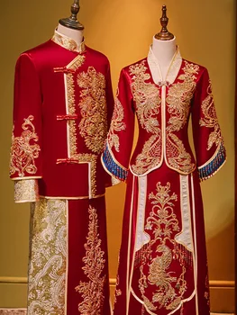 Jaunais Ķīnas Tradicionālā Kāzu Kleita Izšuvumi Frēzēšana Banketa Augstas Quaity Classic Cheongsam Ķīna Qipao костюм для восточных
