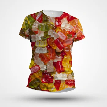 Jauno Modes 3D Druka, T-krekls Vīriešu T-krekls Ikdienas Ielas Apģērbu Pārtikas Cilvēks Hip Hop Augšā T-krekls Vīriešiem ar Īsām Piedurknēm