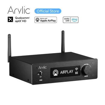 JAUNU Arylic H50 Bezvadu 50Wx2 Stereo HiFi Stereo Pastiprinātājs ES9023P Sabre APK QCC3040 Bluetooth 5.2 aptX HD Darbojas ar Alexa