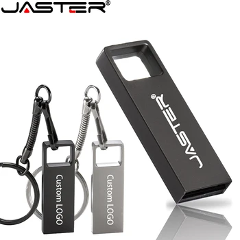 jaunu JASTER usb flash drive 64GB, 32GB 16GB 4GB 8GB pen drive USB pendrive ūdensizturīgs sudraba u diska memoria cel usb stick dāvanu