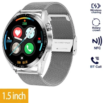 Jaunās Bluetooth Zvanu Smart Skatīties Vīriešu Ūdensnecaurlaidīgs Sports Fitness Tracker Laika Displejs Huawei Y5P Huawei Y6P Y7P Samsung Galaxy