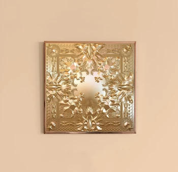 JAY-Z, Kanye West Skatīties Tronī Mūzikas Albuma Vāku Audekla Plakāta Mājas Sienas Gleznojums Apdare (Bez Rāmja)
