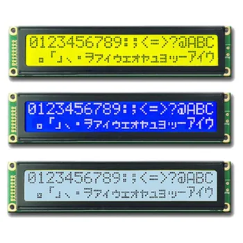 Liels, Lielāks 16P LCD2002 20X2. 2002B LCD Displeja Modulis, Zils, Dzeltens Pelēks 5V Baltu LED Backlight 20*2 Augstas Kvalitātes