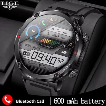 LIGE 2023 Smart Skatīties Vīrieši 1.6 Collu skārienekrānu Aproce Fitnesa Tracker Sporta Pulksteņi Bluetooth Zvanu Smart Pulkstenis Vīriešiem Smartwatch