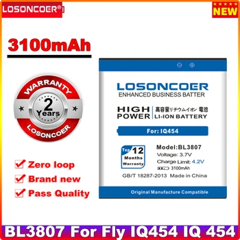 LOSONCOER 3100mAh BL3807 Akumulatoru Lidot IQ454 IQ 454 BL 3807 Mobilo Telefonu Augstas Kvalitātes Baterijas