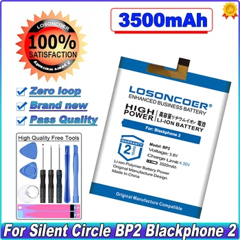 LOSONCOER BP2 3500mAh Akumulatora Silent Circle Bp2 Blackphone 2 Mobilo Telefonu Baterijas +Bezmaksas rīki