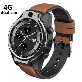 Luksusa dizaina 4g mtk6762 ip68 5atm android smartwatch sim kartes dual kamera wifi GPS smart skatīties