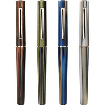 MAJOHN N3 Akrila Fountain Pen Skaistas Svītras Irīdija EF/F Nib 0.38/0.5 mm Modes Izcilu Biroja Rakstot Tintes Pildspalvu Dāvana