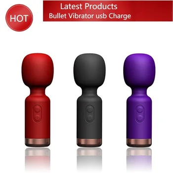 Maksas Dildo AV Vibrators Sievietes Klitora Stimulators USB Lādējamu Massager Preces Seksa Rotaļlietas Pieaugušajiem 18