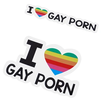 Man Patīk Geju Porno Seksa LGBT Lesbiešu Funny Automašīnas Buferi Vinila Uzlīmes Velo Uzlīmes