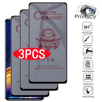 Matēts Keramikas Privacy Screen Protector for Xiaomi Poco Pro X3 F3 M3 M4 Redmi Piezīme 8 9 10 11 Pro 10S 9S 9T 8T 9.A 9.C Anti-Spiegu Filmu