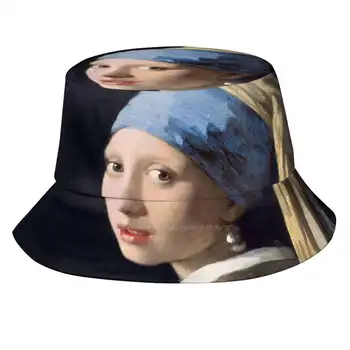 Meitene Ar Pērļu Auskaru, Ko Johannesa vermēra gleznu Zvejnieka Cepure Spaini Cepures Cepures Meitene Sievietes Portrets Juvelierizstrādājumu Tēlotājas Mākslas Glezna