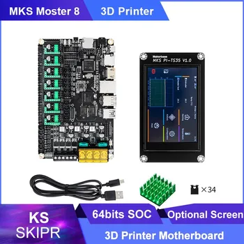 Mks Moster 8 Quad-core 64bits SOC 3D Printeri Valdes Izvēles Ekrāns Voron VS Aveņu Pi Valde