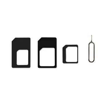 Mobilais Tālrunis 4gab Universal Stand SIM Kartes Adapteri Converter Mikro/Standarta Kartes Pin Micro Cell Phone Tablet PC